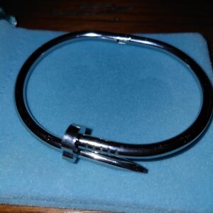 Silver Nail Bracelet